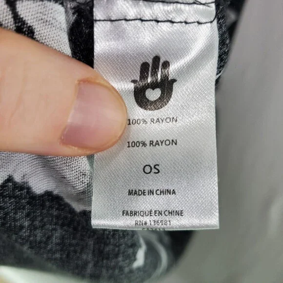 Spiritual Gangster Maya OS One Size Kimono Robe Floral Black - Picture 6 of 11